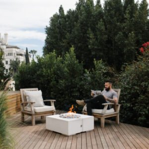 Bravo Lightweight Concrete Fire Pits