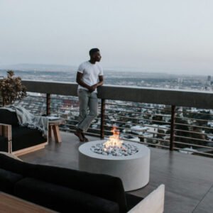 Belmont Lightweight Concrete Fire Pits